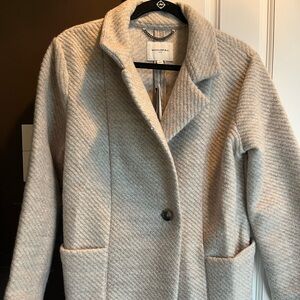 NWT Banana Republic ladies petite wool coat in gray